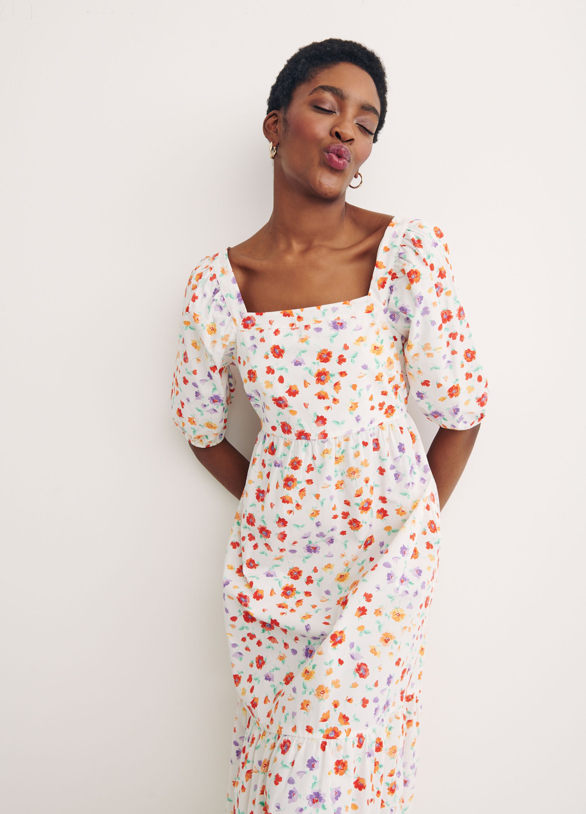 Abito floreale con fiocco sul retro Nobody's Child_2