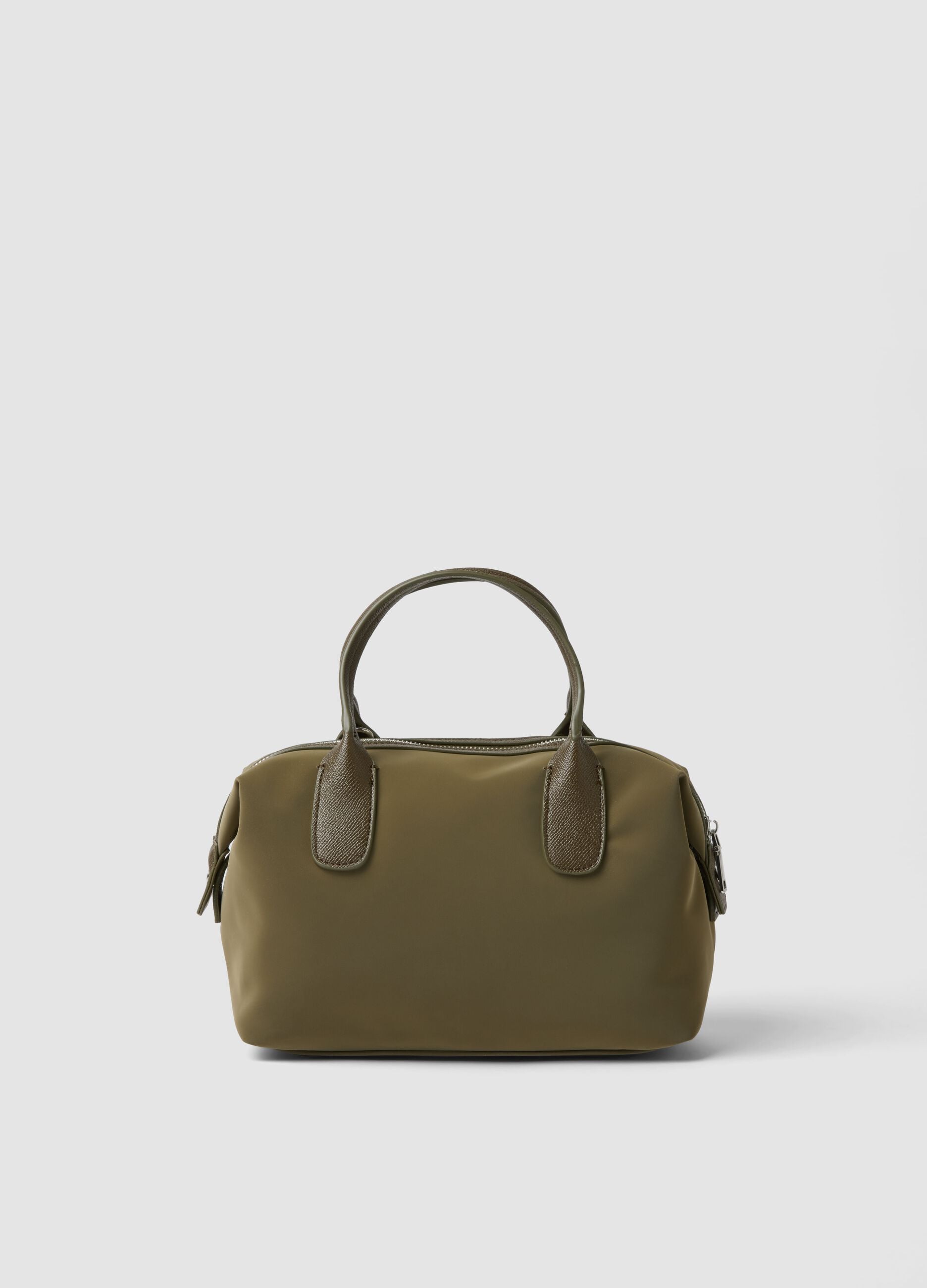 Green handbag with adjustable shoulder strap