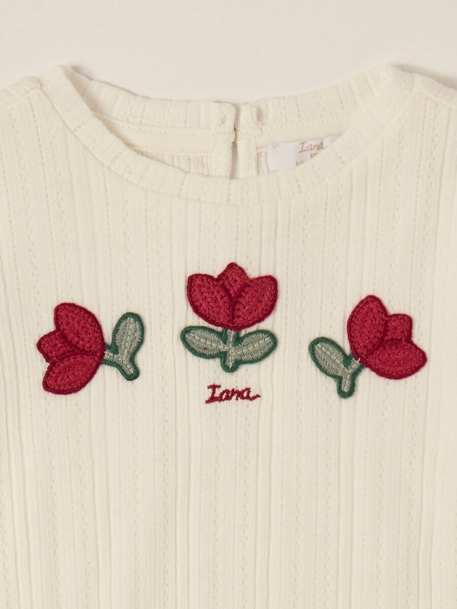 White Long-Sleeve Top for Baby Girl_2