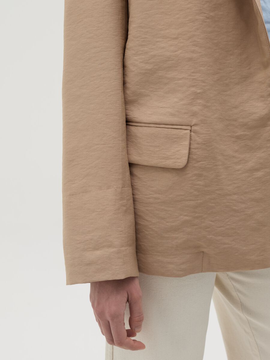 Open blazer in crêpe_2
