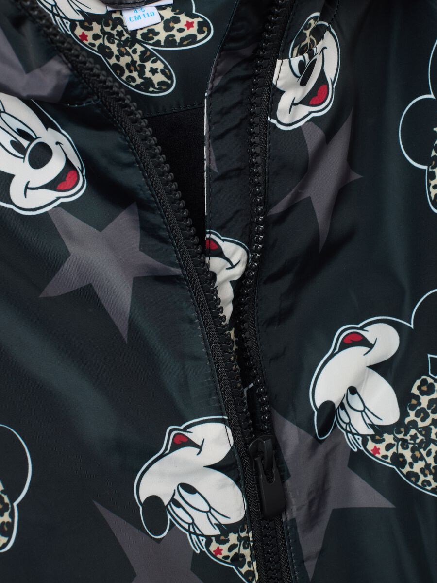 Black waterproof girls' jacket with hood_3