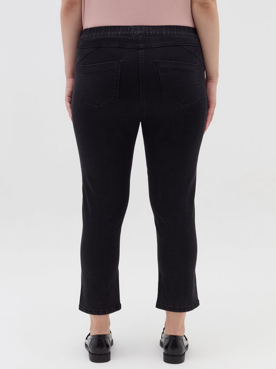 Jeggings crop con spacchetti Curvy_2