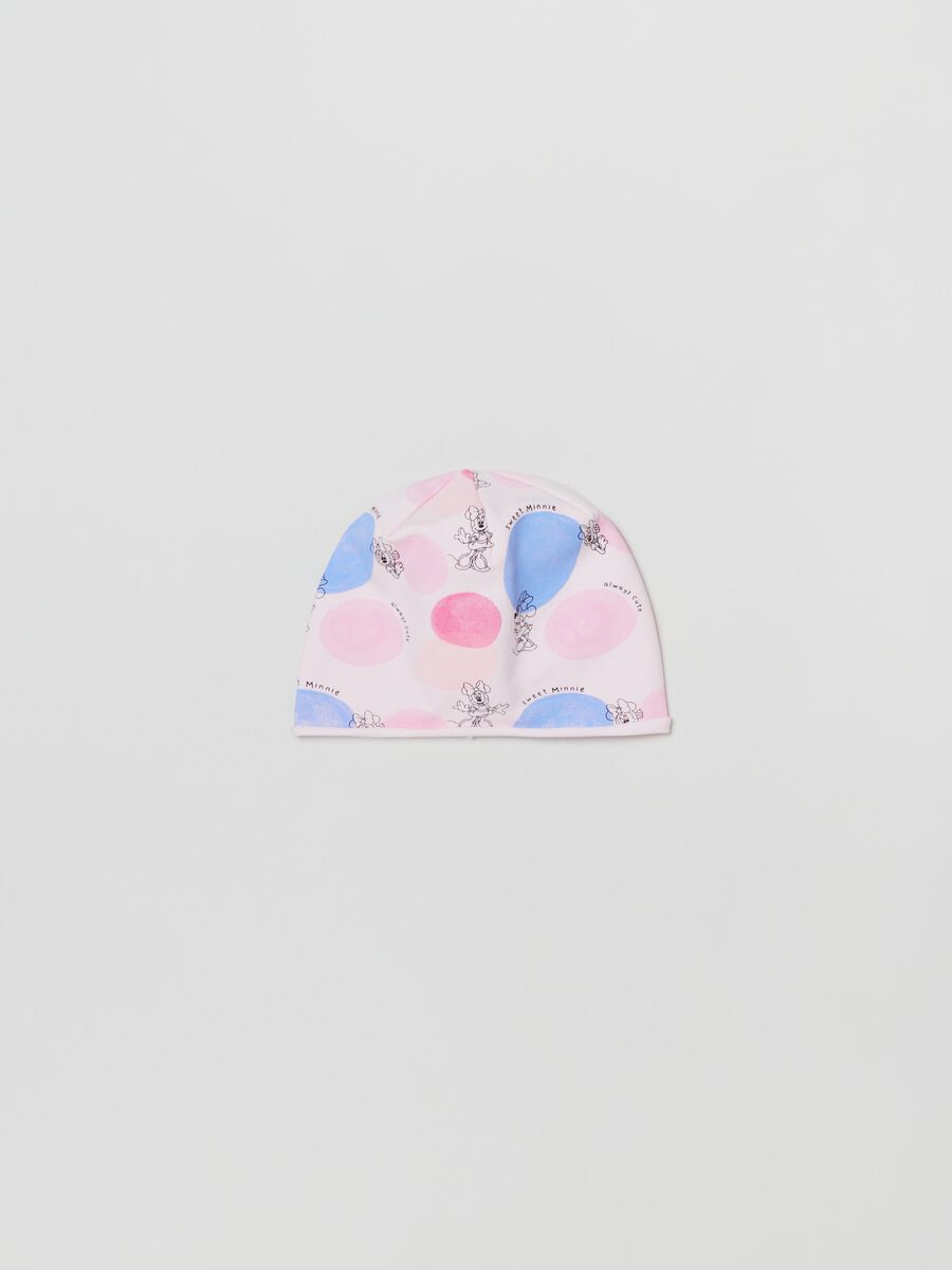 Berretto in French Terry con stampa Minnie _0