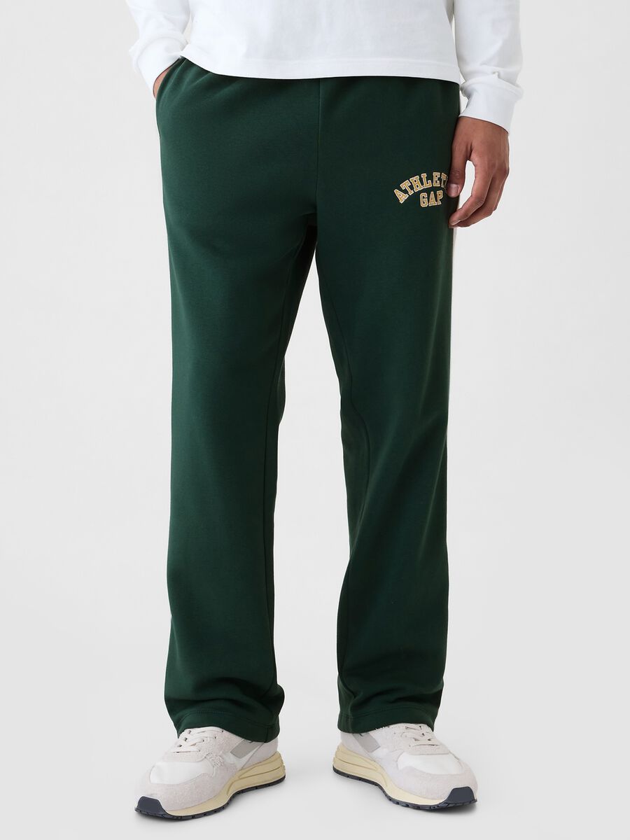 Joggers con bande rigate ricamo logo Athletic_1