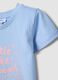 Girls&rsquo; light blue pure organic cotton T-shirt with seaside print_3