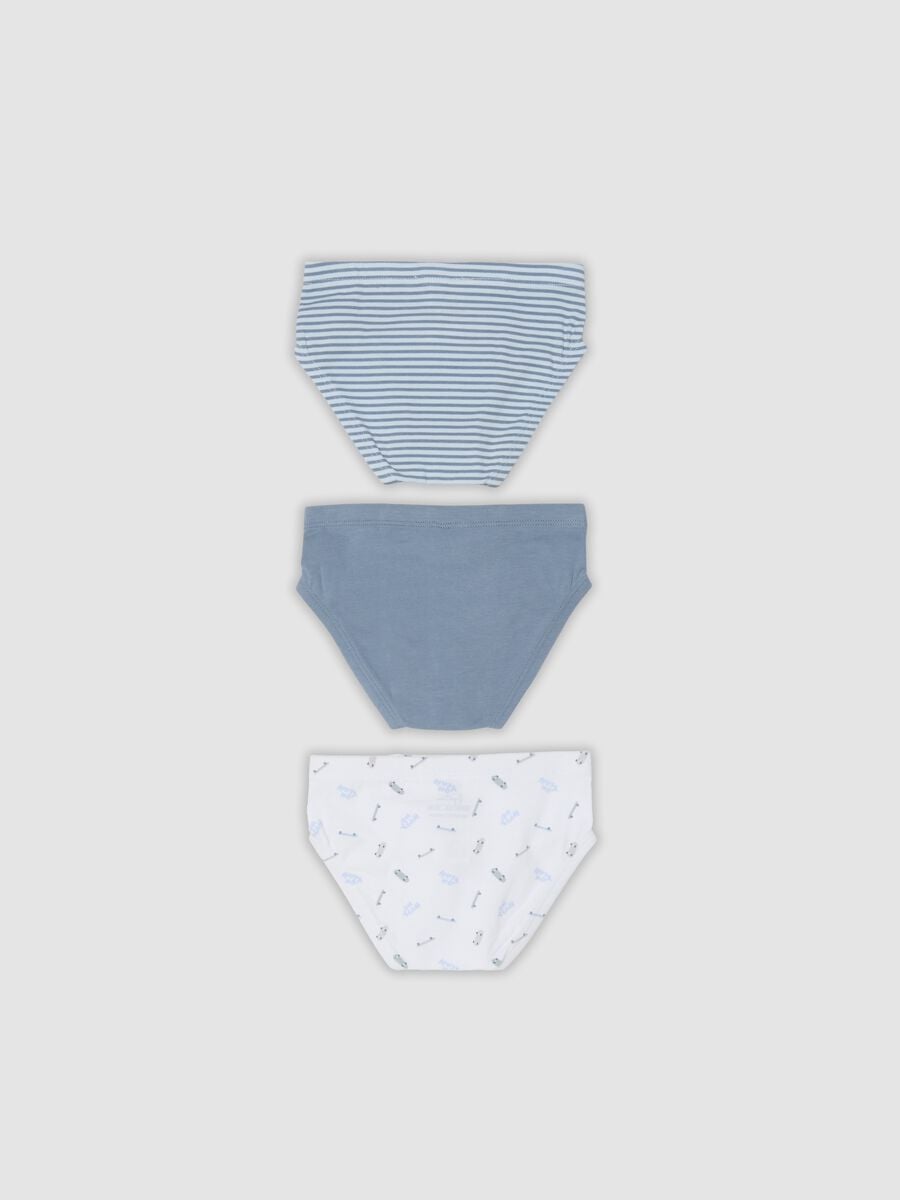 Tripack di slip multicolor in cotone jersey organico_1