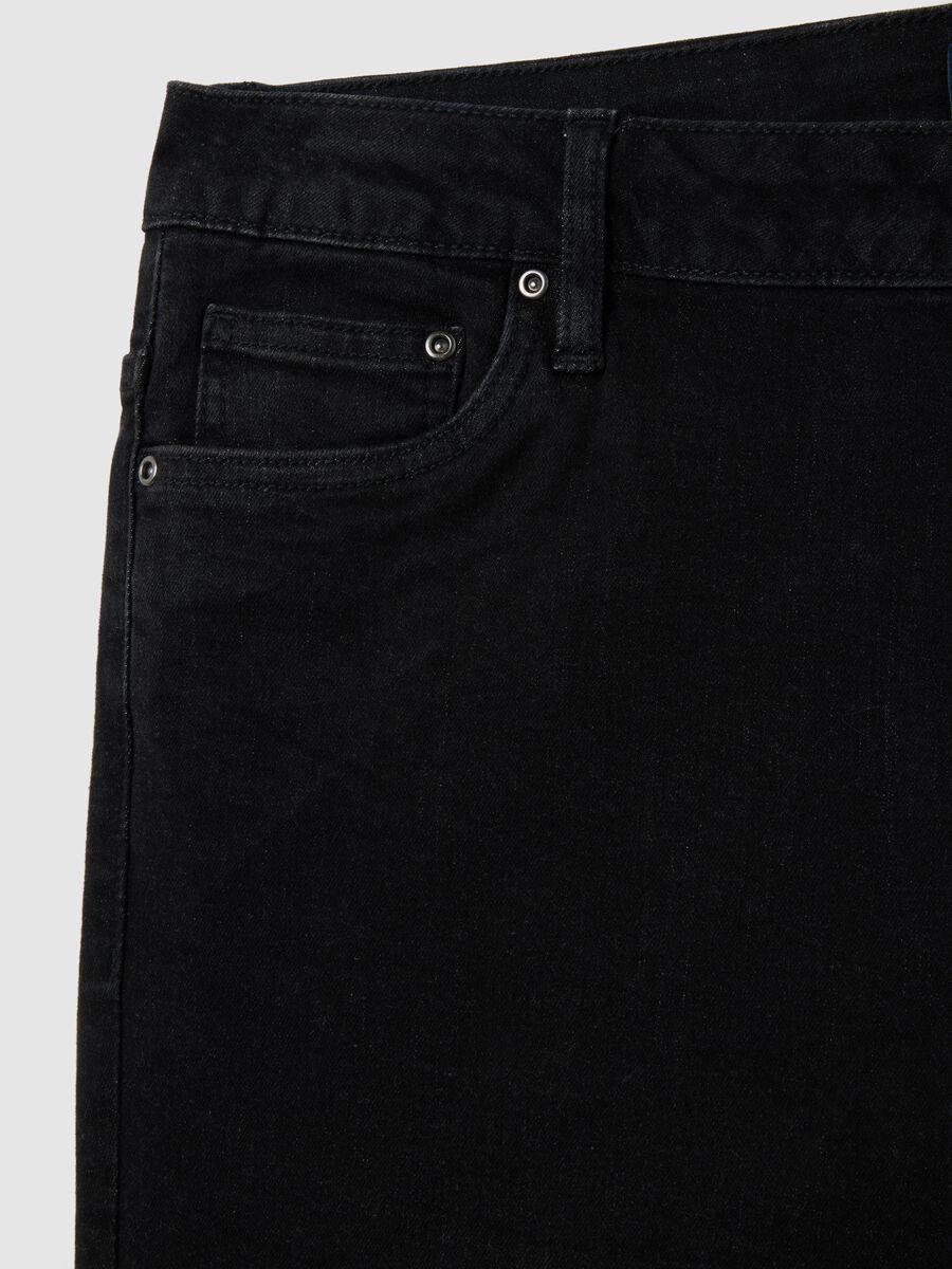 Pantaloni nero bootcut elasticizzati_1