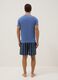 Regular fit short blue checked pure cotton pyjamas_2