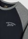 Blue pure organic cotton crew-neck pyjamas_1