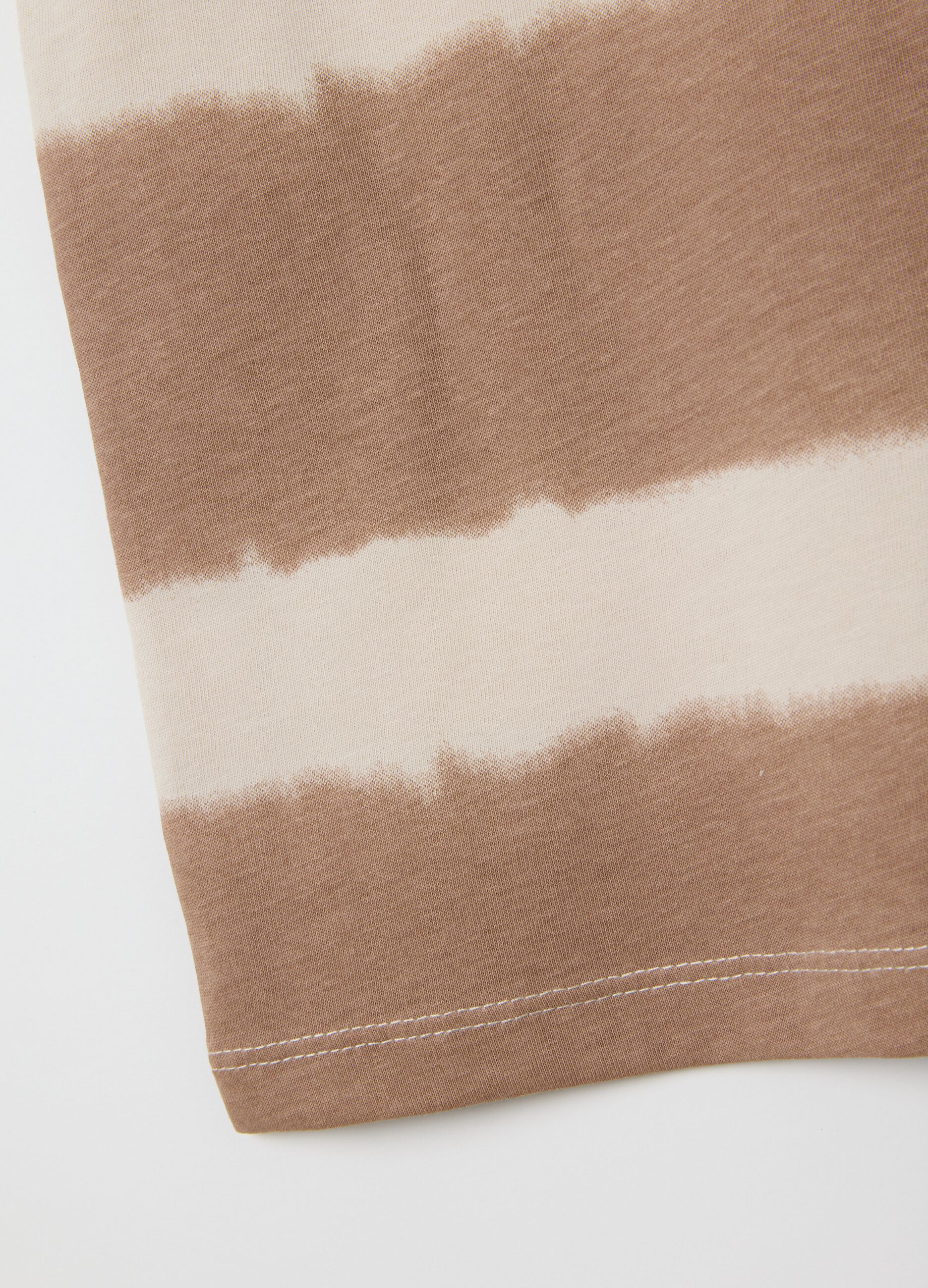 Canotta da bambino in puro cotone beige regular fit con stampa
