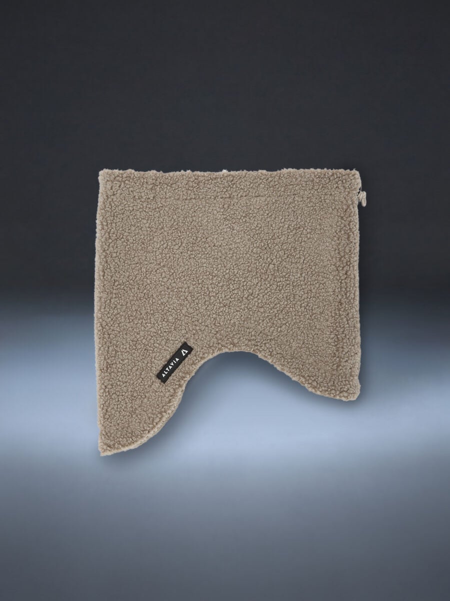 Scaldacollo beige effetto teddy con coulisse ALTAVIA WITH DEBORAH COMPAGNONI_2