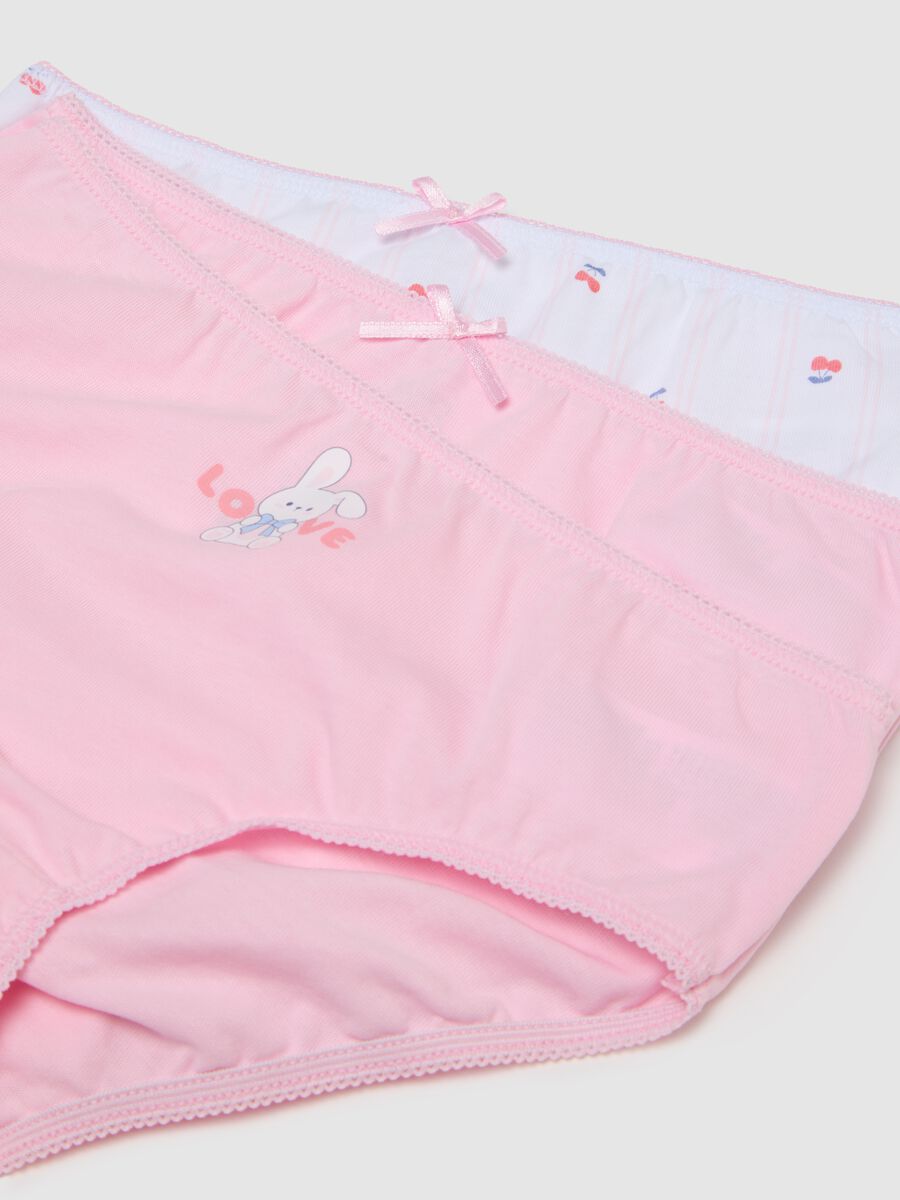 Girls' Multicolour Cotton Briefs Multipack Regular Fit_2