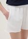 Bermuda bianchi in misto cotone con vita elasticizzata_3