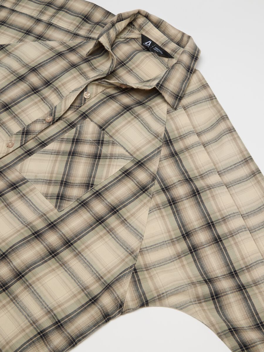 ALTAVIA WITH DEBORAH COMPAGNONI shirt in check cotton with pocket_5