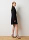 Elegant Black Fitted Dress with Zip_1