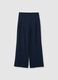 Women's blue trousers with regular fit_4