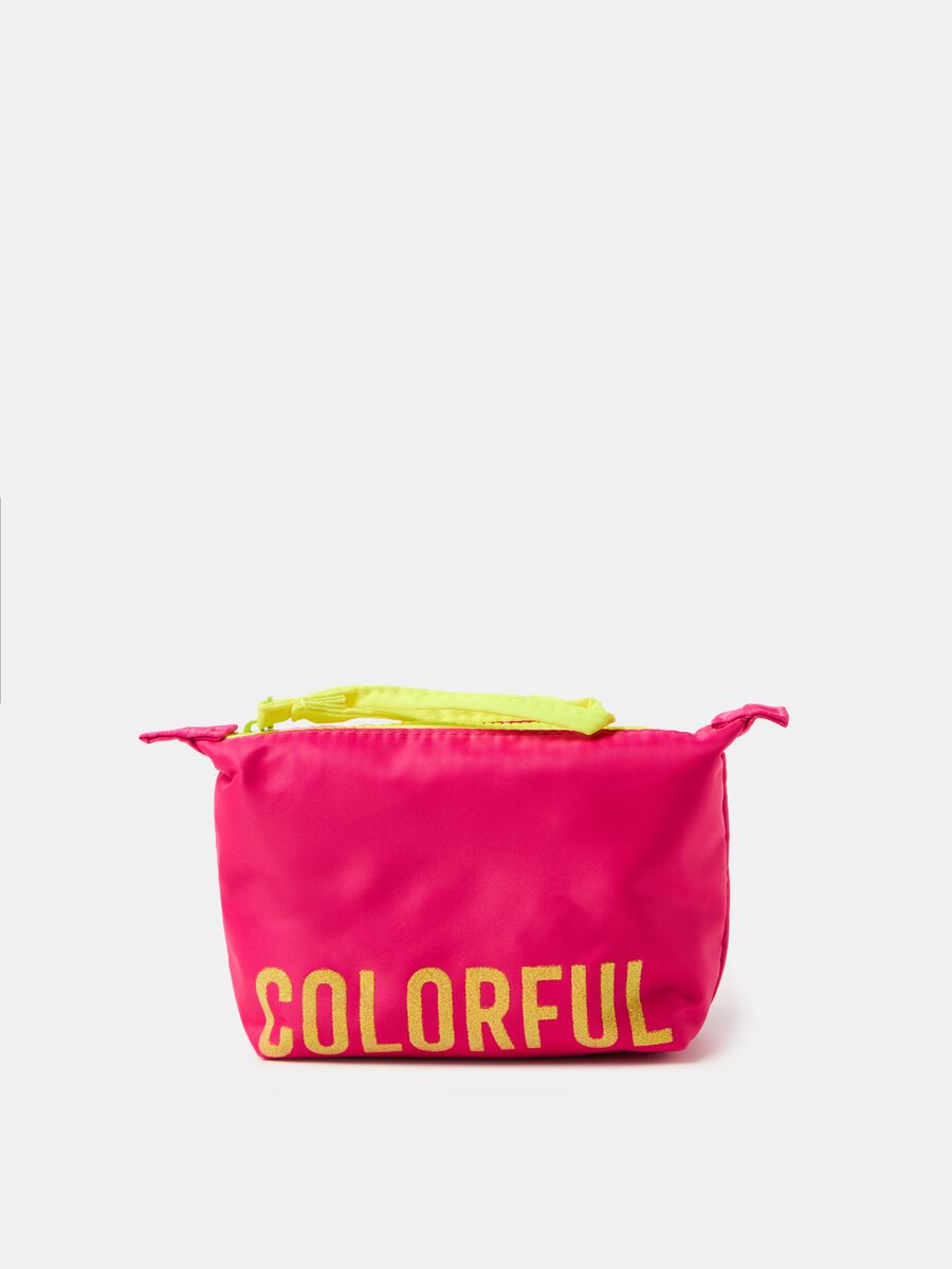 Overnight bag with fluorescent details and print_0