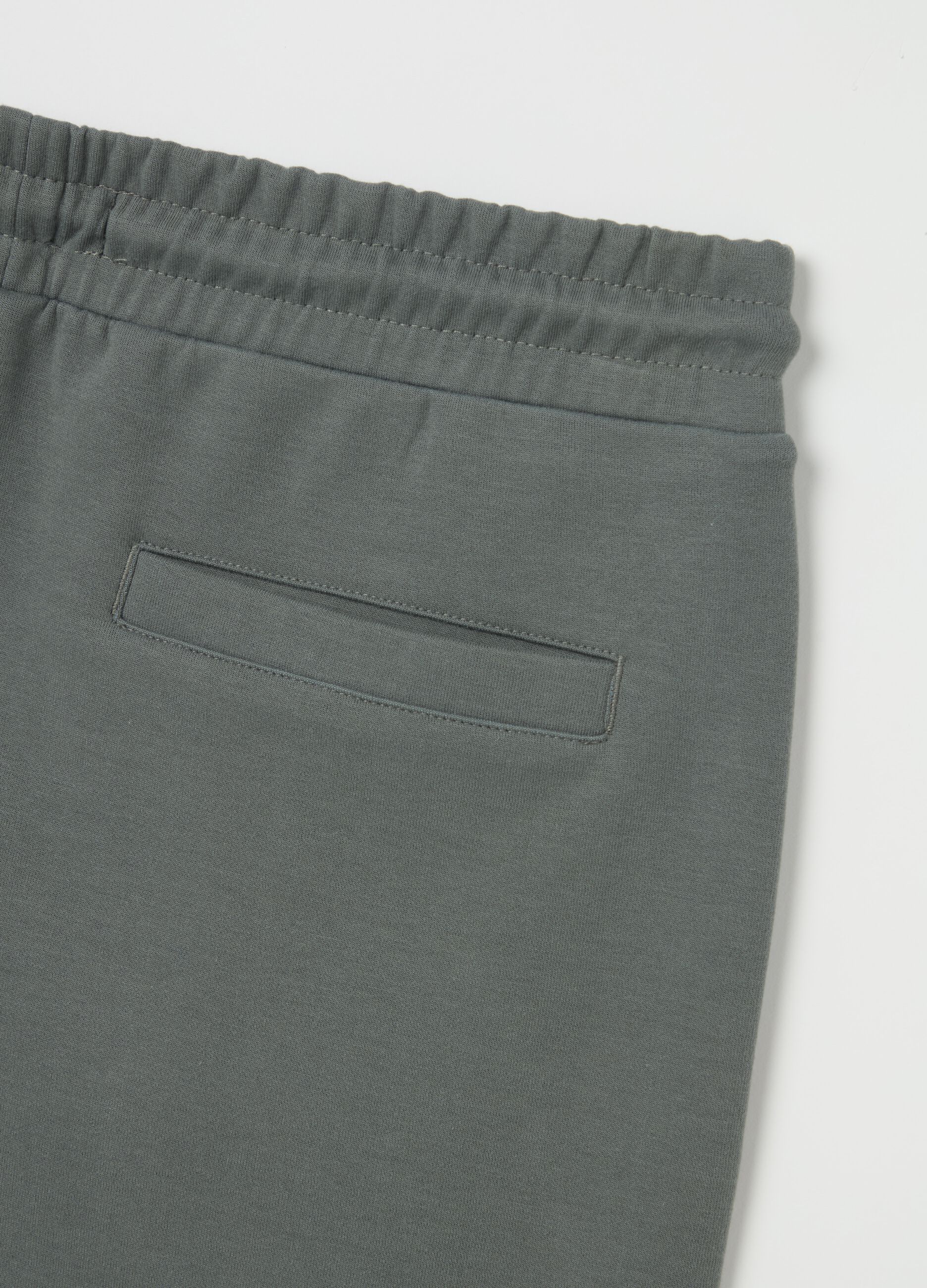 Grey Bermuda shorts in cotton blend