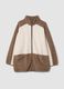 Soft white zip-up robe with high neck_0