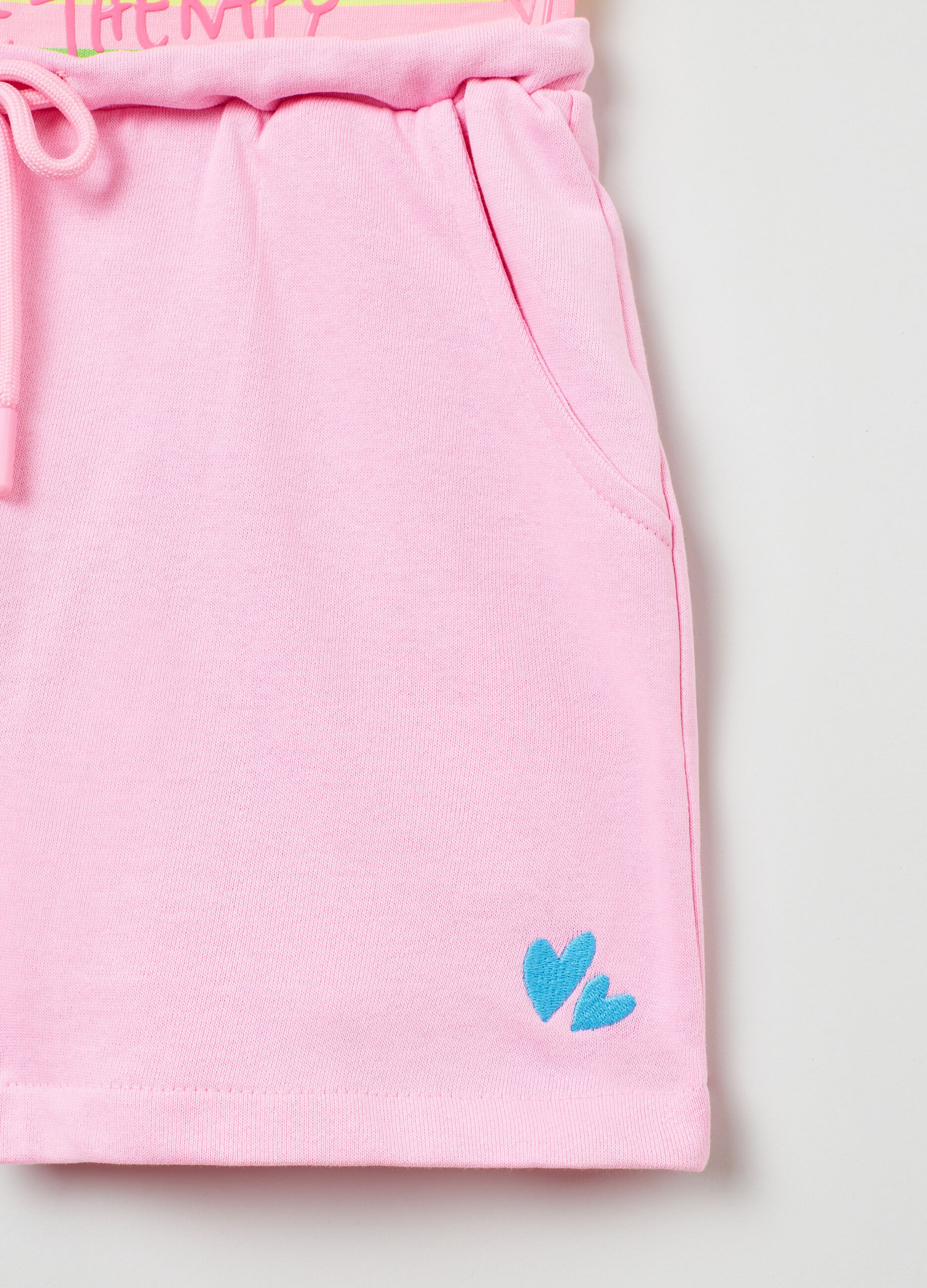 Shorts con elastico stampa Love Therapy_1
