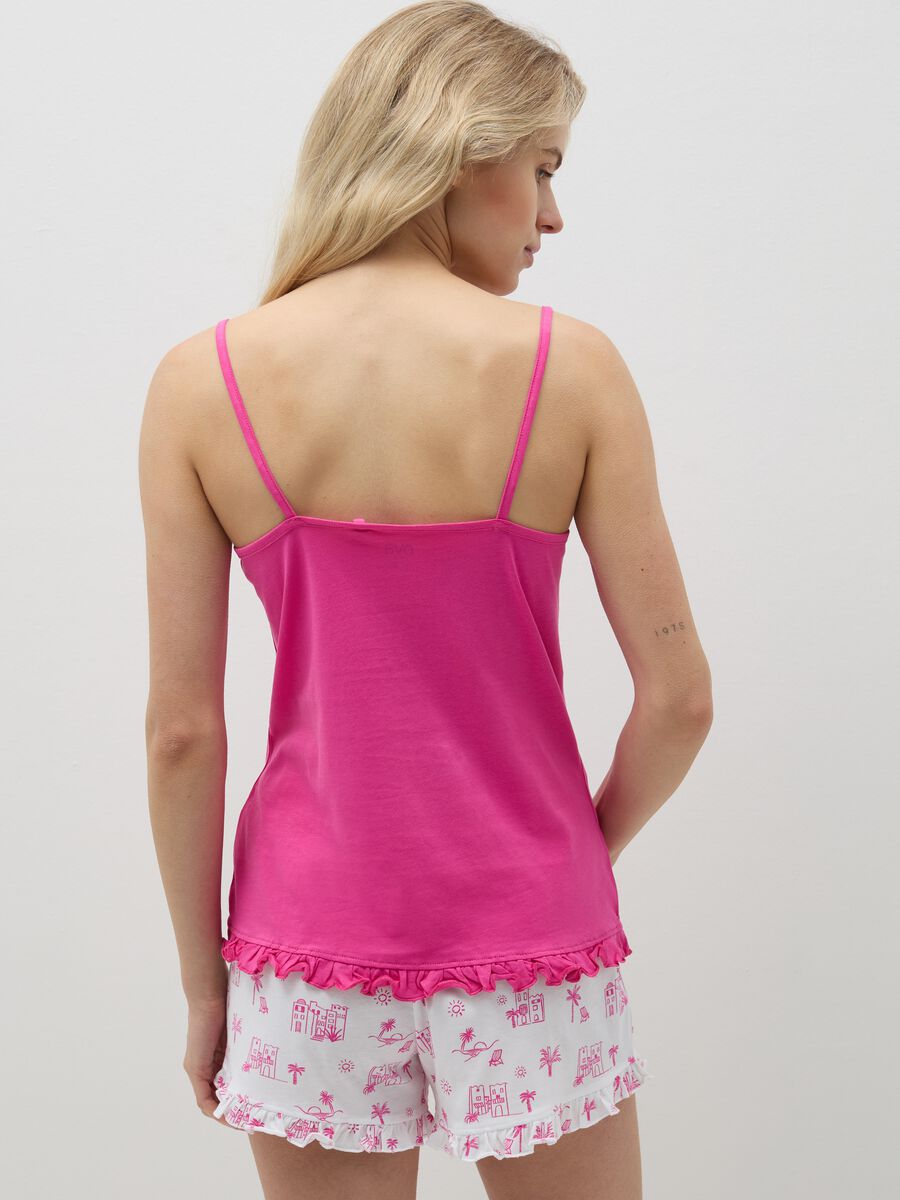 Short pyjamas with Summer Vibes print_2
