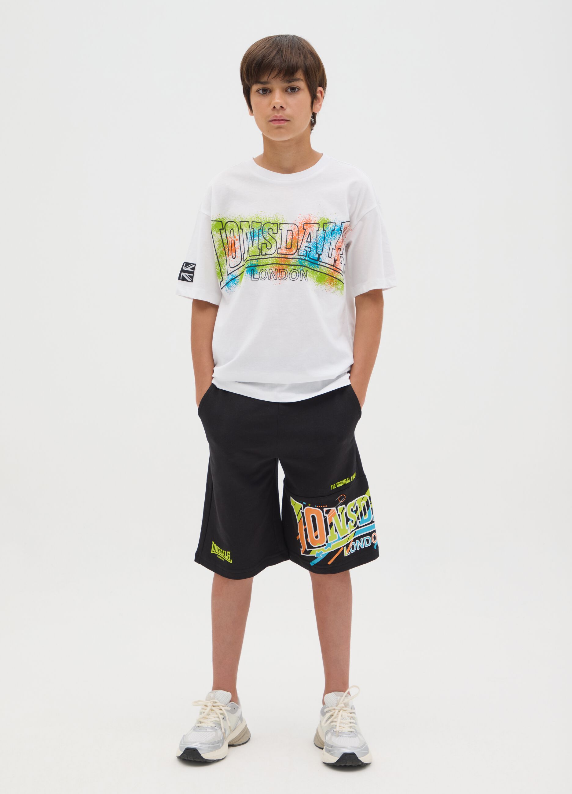 Black Lonsdale cotton shorts