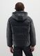 Black oversized jacket with zip_2