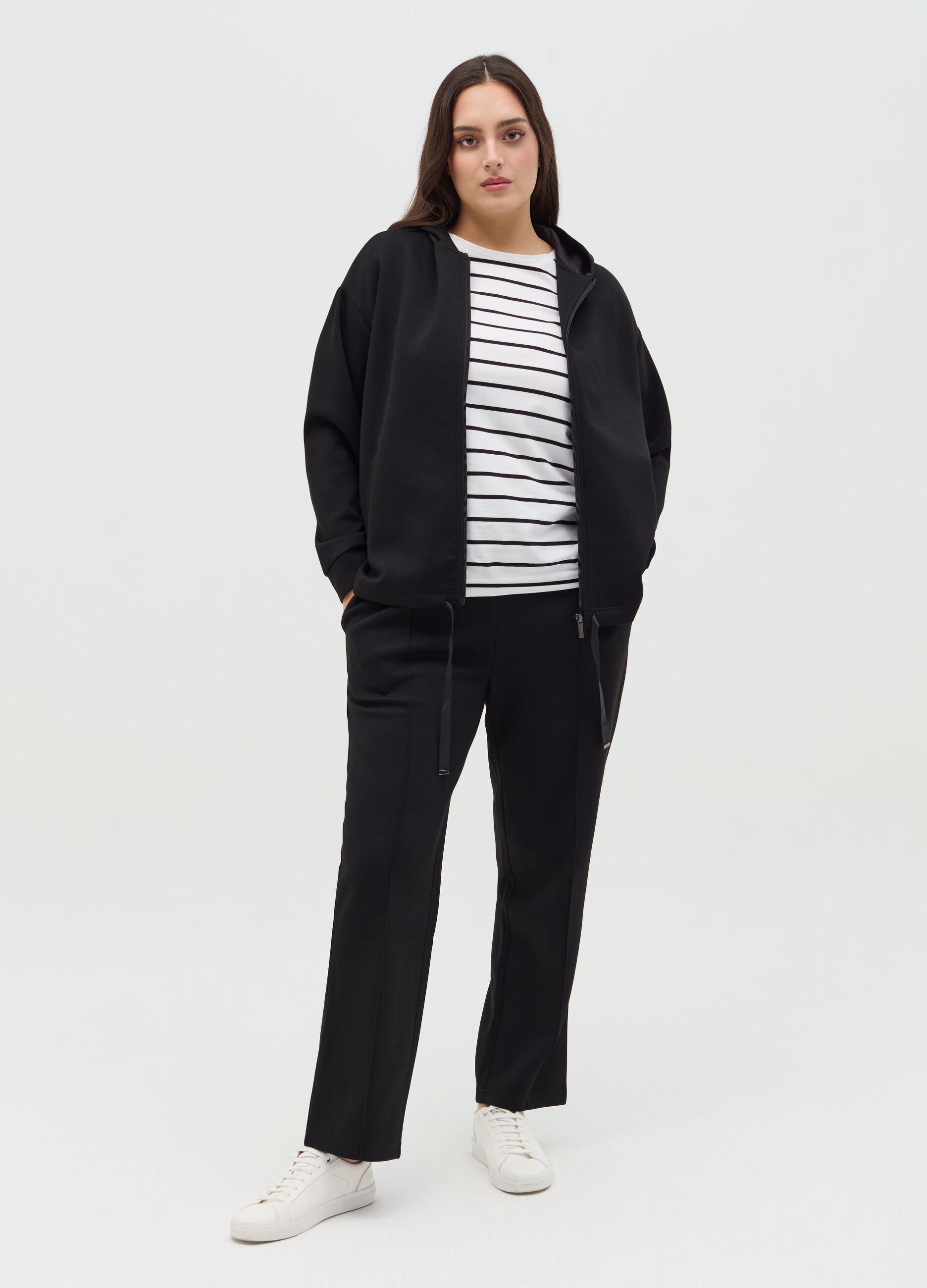 Curvy full-zip with hood