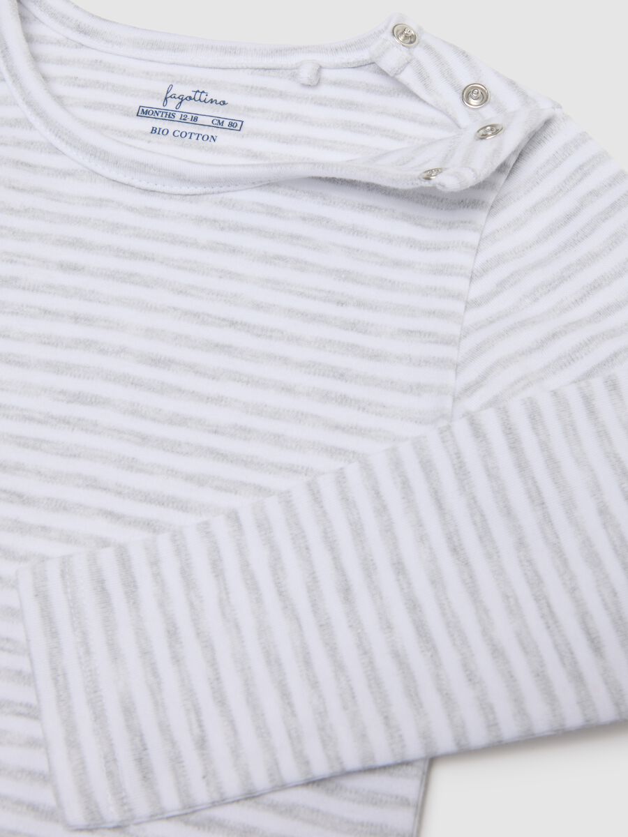 Newborn pure cotton multicolour long-sleeve body twin pack_2