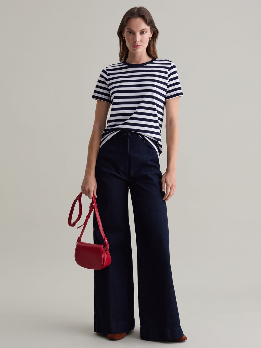 Jeans relaxed fit a vita alta_0