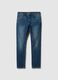 Skinny fit blue stretch cotton jeans_4