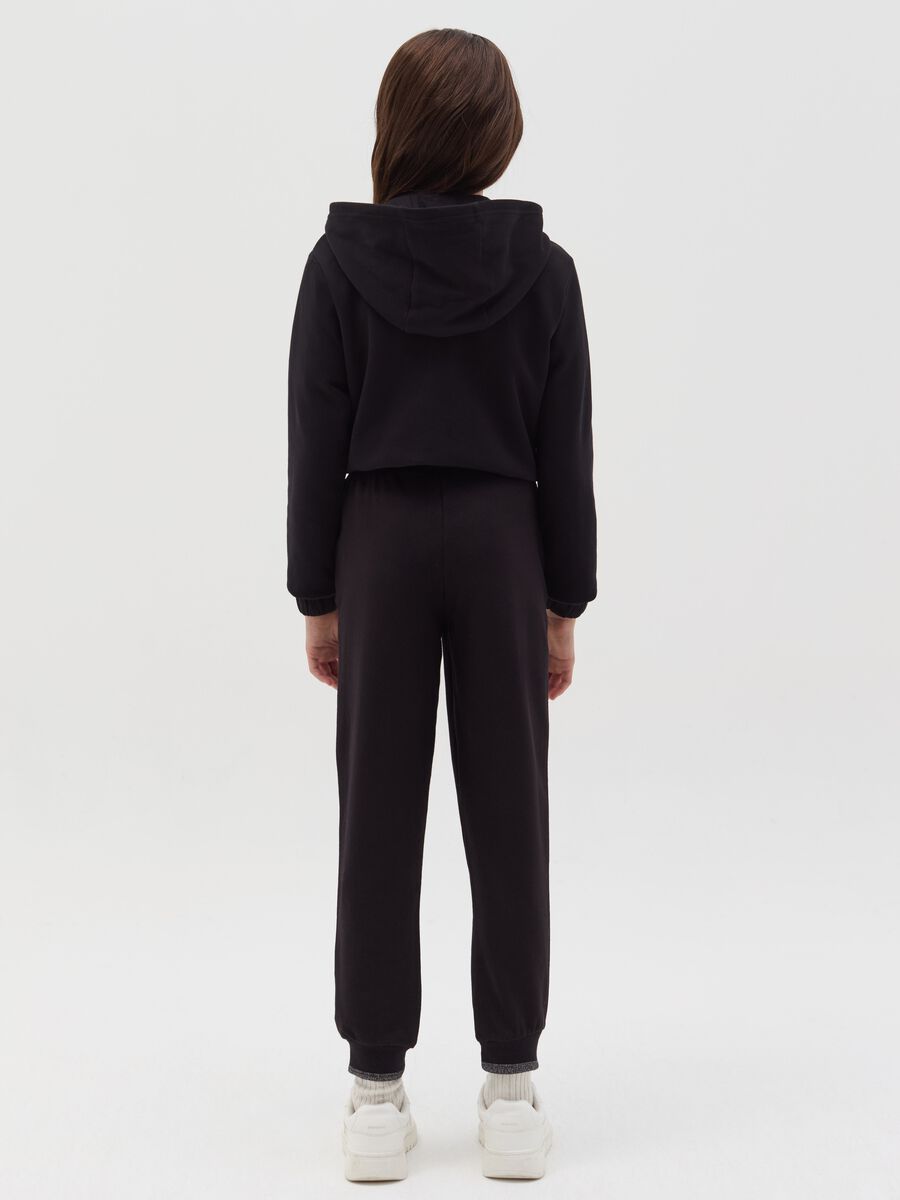 Joggers con coulisse e lurex _2