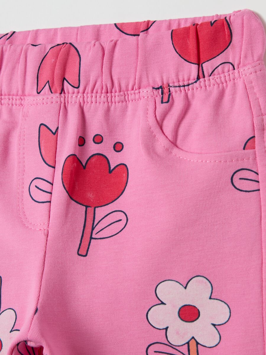 Treggings in stretch cotton with print_2