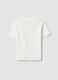 White fitted stretch-cotton T-shirt with high neck_5