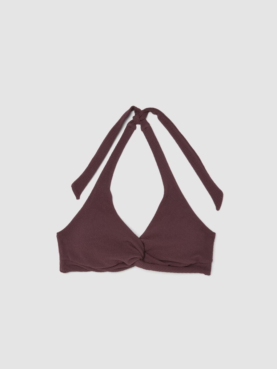 Top bikini intrecciato viola in tessuto elasticizzato_4