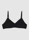 Girls' Black Stretch Cotton Bra_0