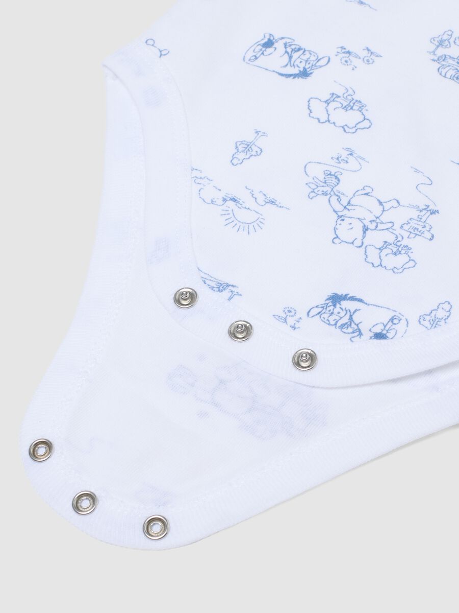 Multicolour pure cotton newborn bodysuit twin pack featuring Winnie-The-Pooh_2