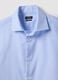 Camicia azzurra in puro cotone con colletto classico slim fit no iron_5