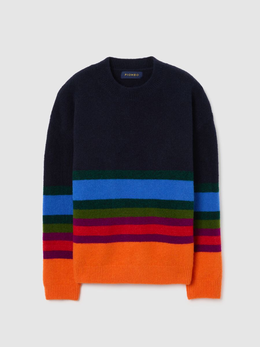 Maglione a righe multicolor regular fit_0