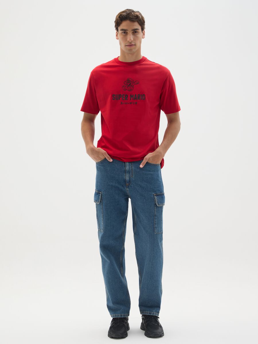 Red pure cotton T-shirt_1