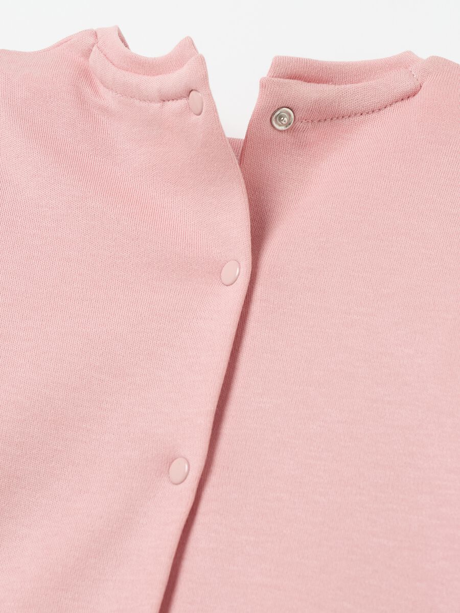 T-shirt con rouche e ricamo a fiorellini_3