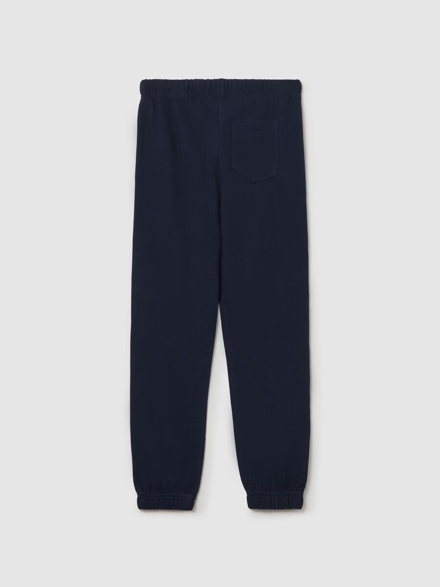 Cotton joggers with drawstring_4