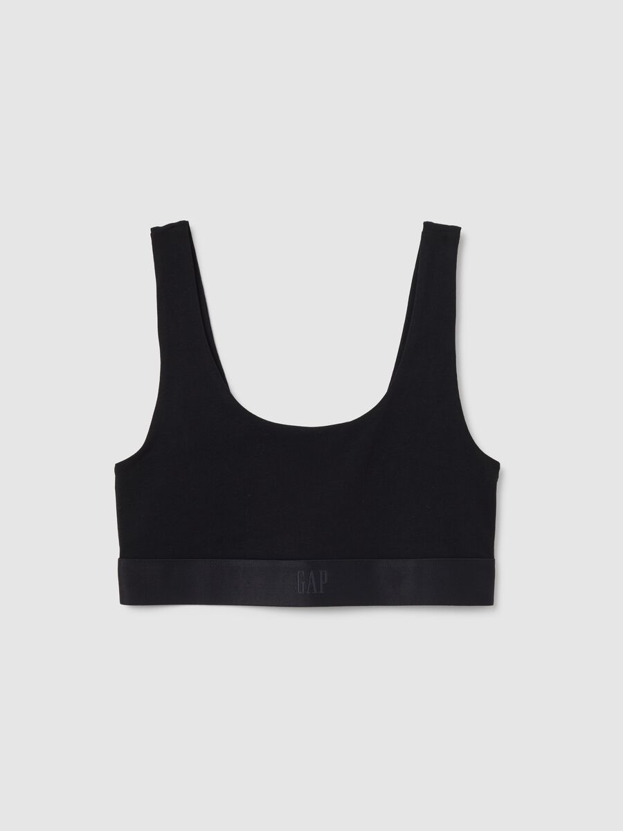 Stretch organic cotton bralette_0