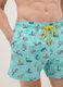Blue swimsuit with Snoopy surf prints_3