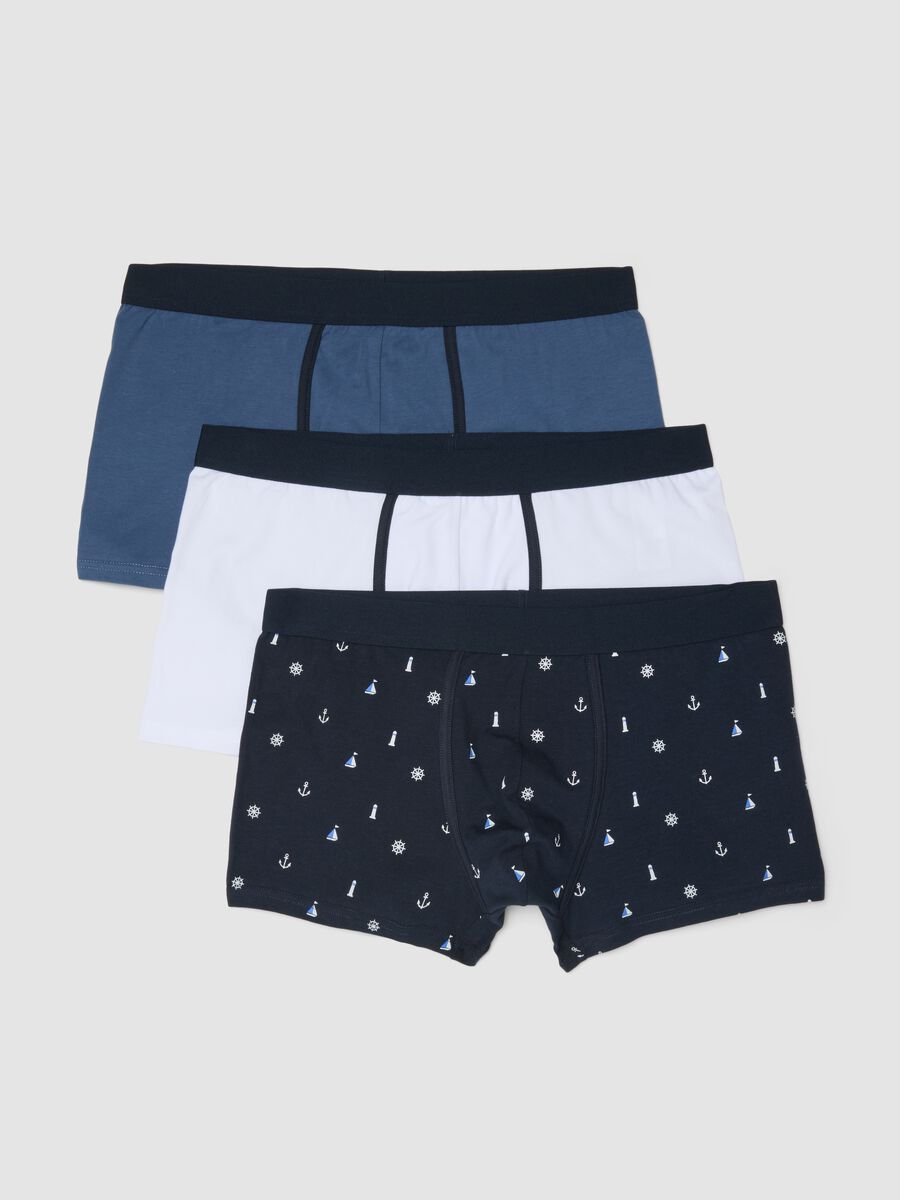 Multicolour regular-fit stretch cotton boxer shorts 3-pack_4