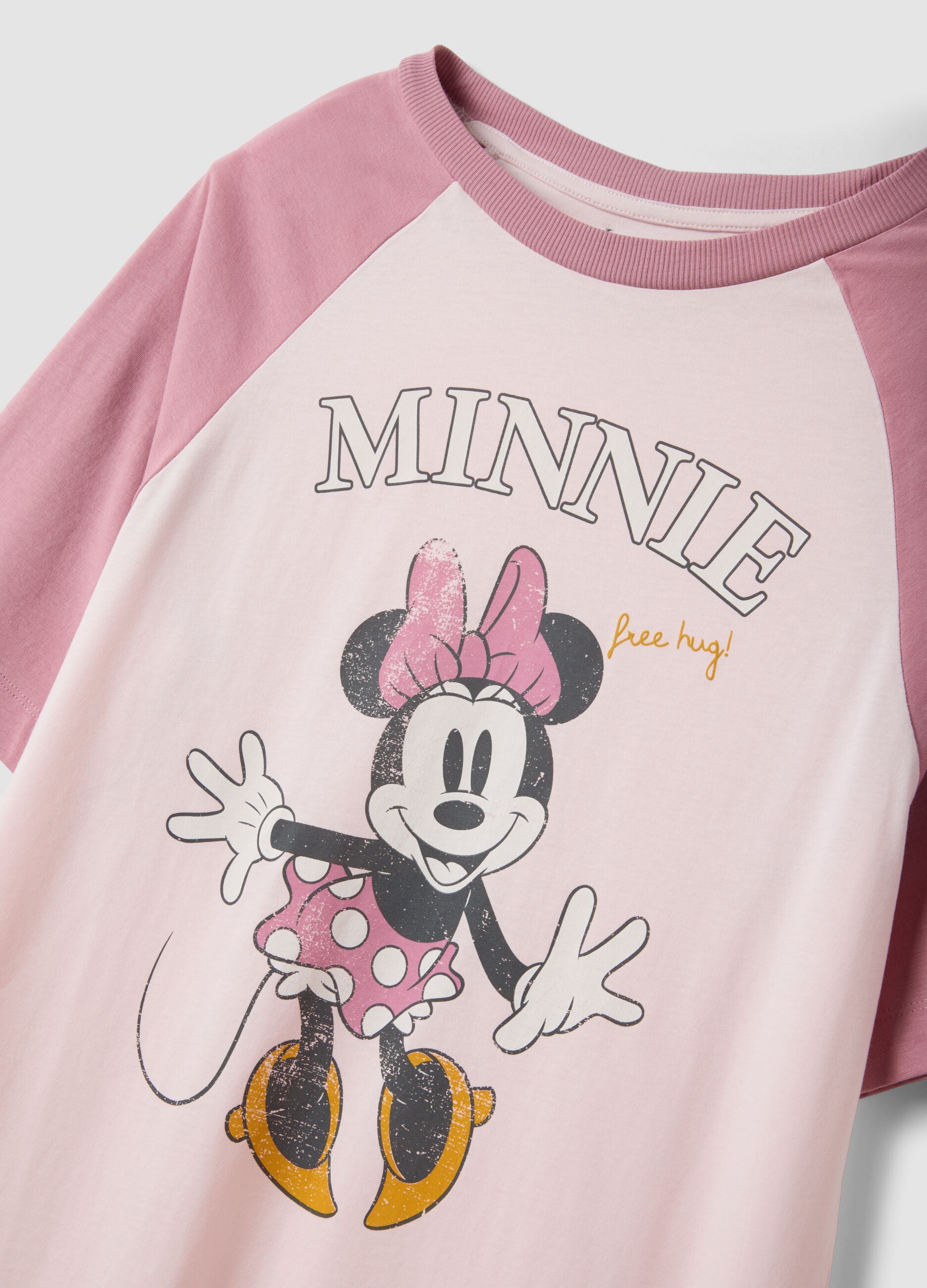 Pink pure organic cotton nightshirt with Minnie print
