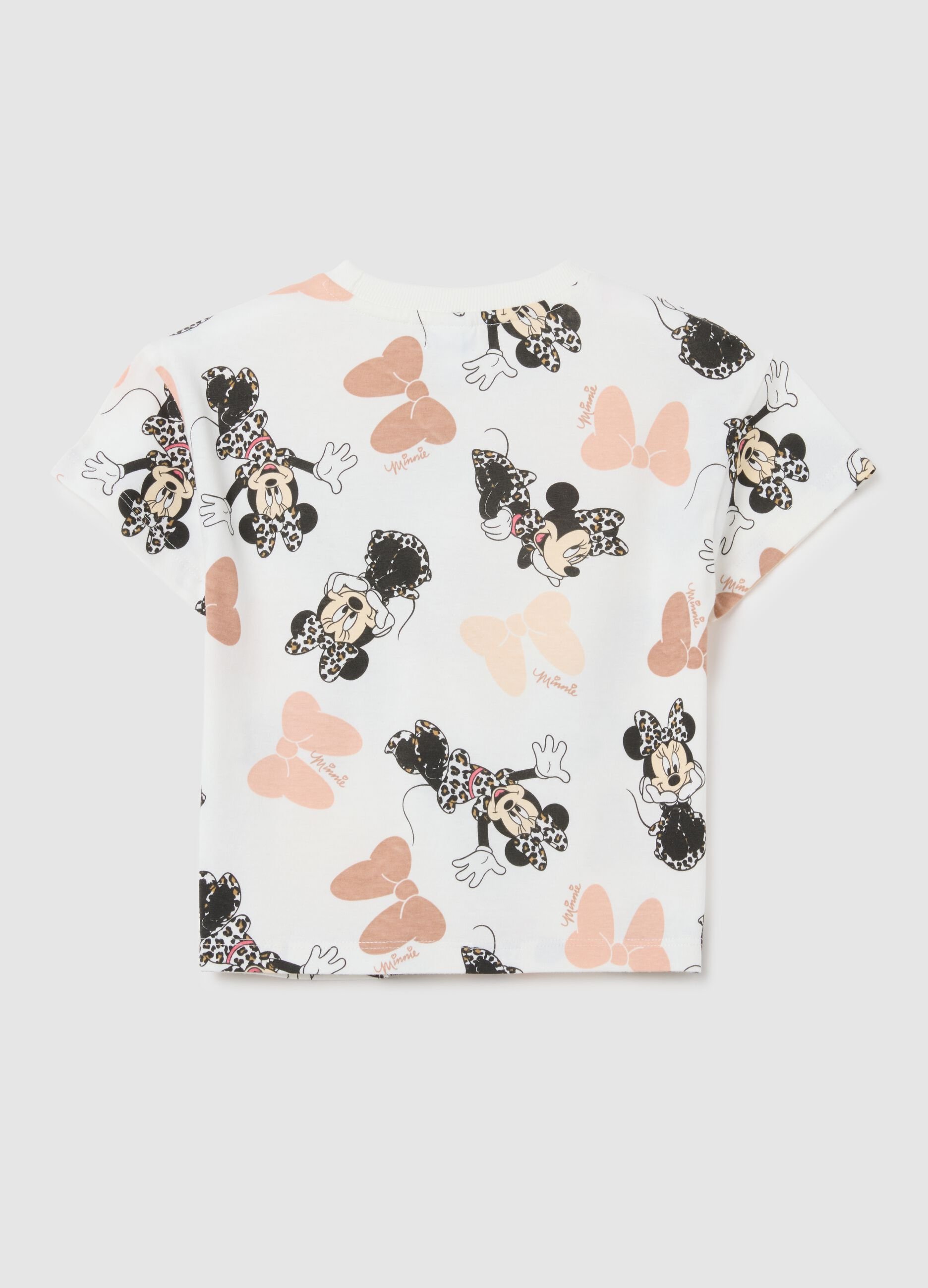 T-shirt da bambina in puro cotone multicolor regular fit con stampa 