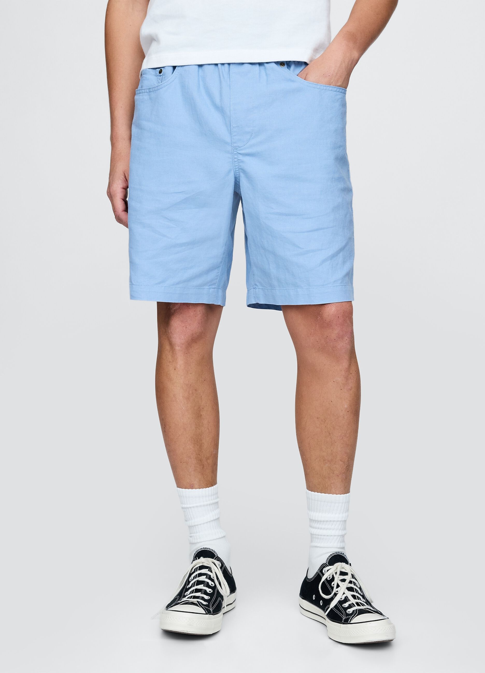 Gap Blue Linen and Cotton Shorts