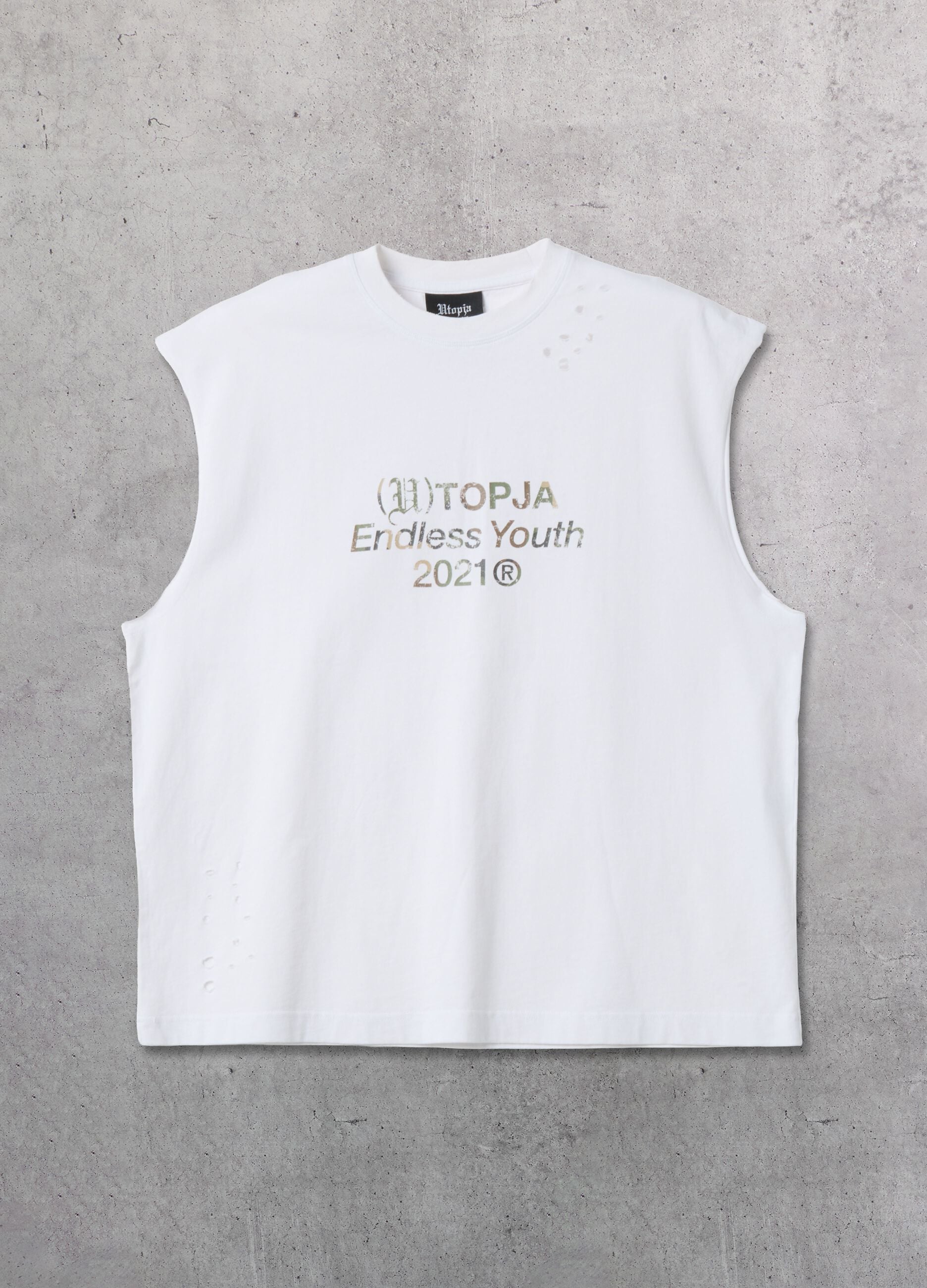 Sunfaded White Tank Top