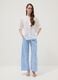 White pure cotton shirt with broderie anglaise embroidery, regular fit_1